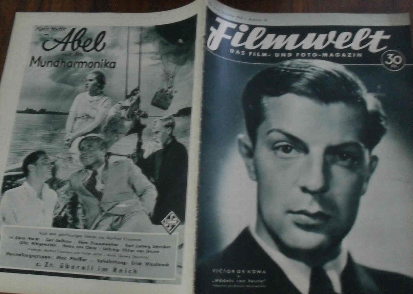 FILMWELT magazine side cover Issue 49 3 December 1933