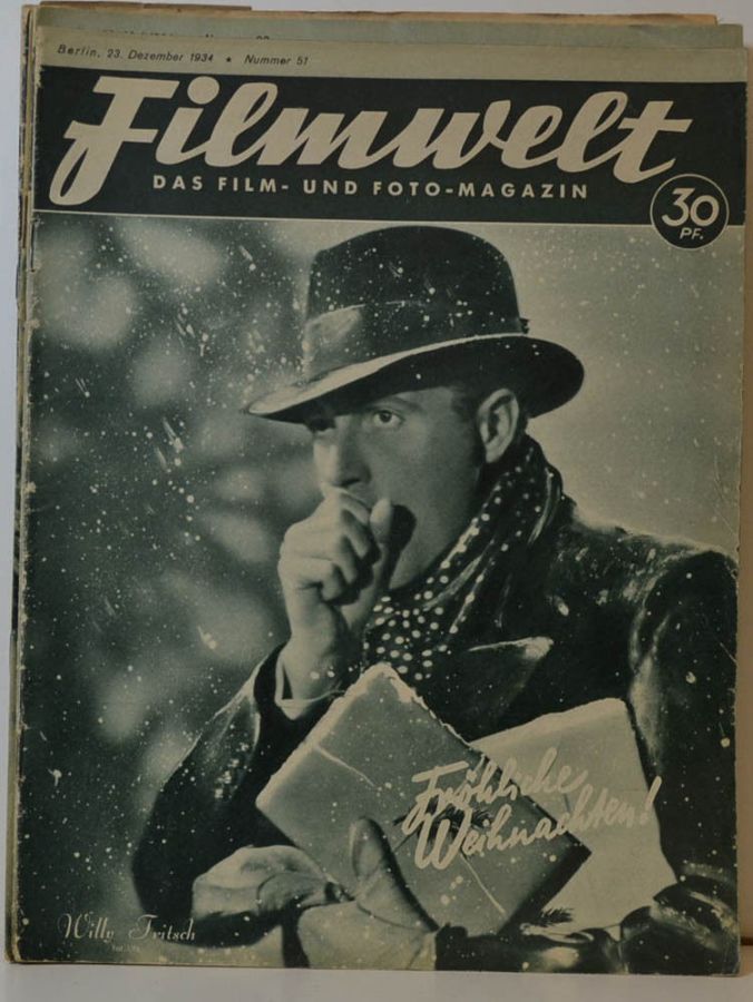 FILMWELT magazine side cover Issue 51 23 December 1934