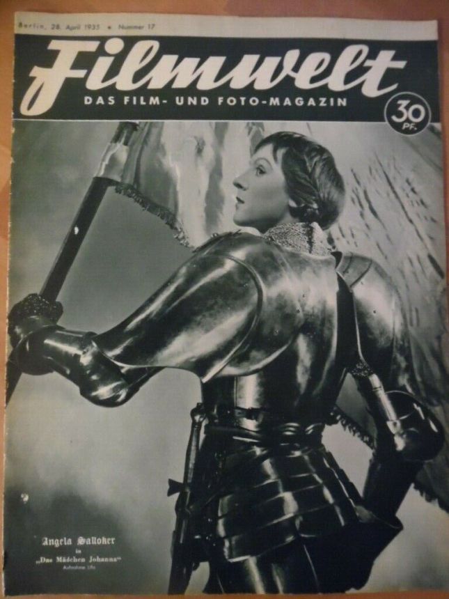 FILMWELT magazine side cover Issue 17 28 April 1935