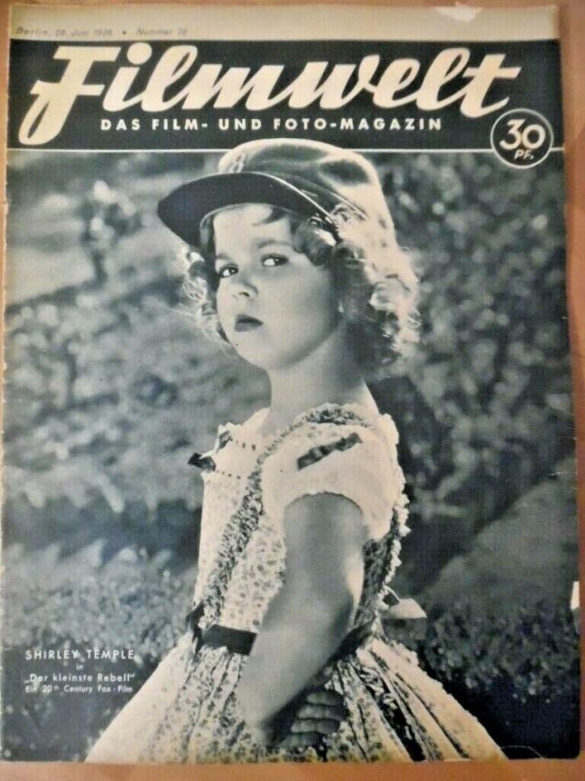 FILMWELT magazine side cover Issue 26 28 June 1936