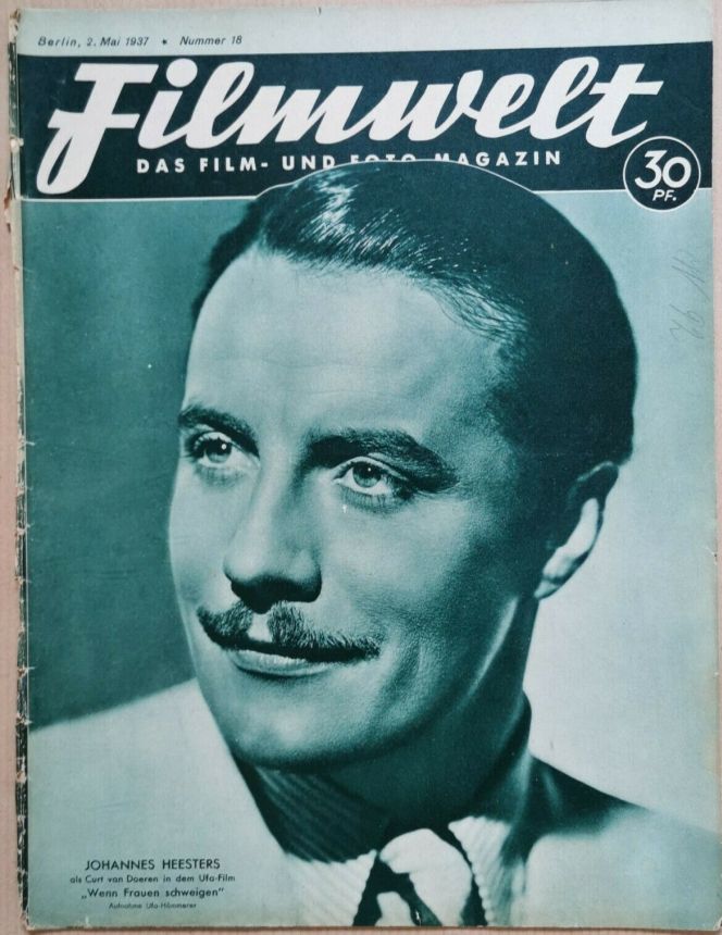 FILMWELT magazine side cover Issue 18 2 May 1937
