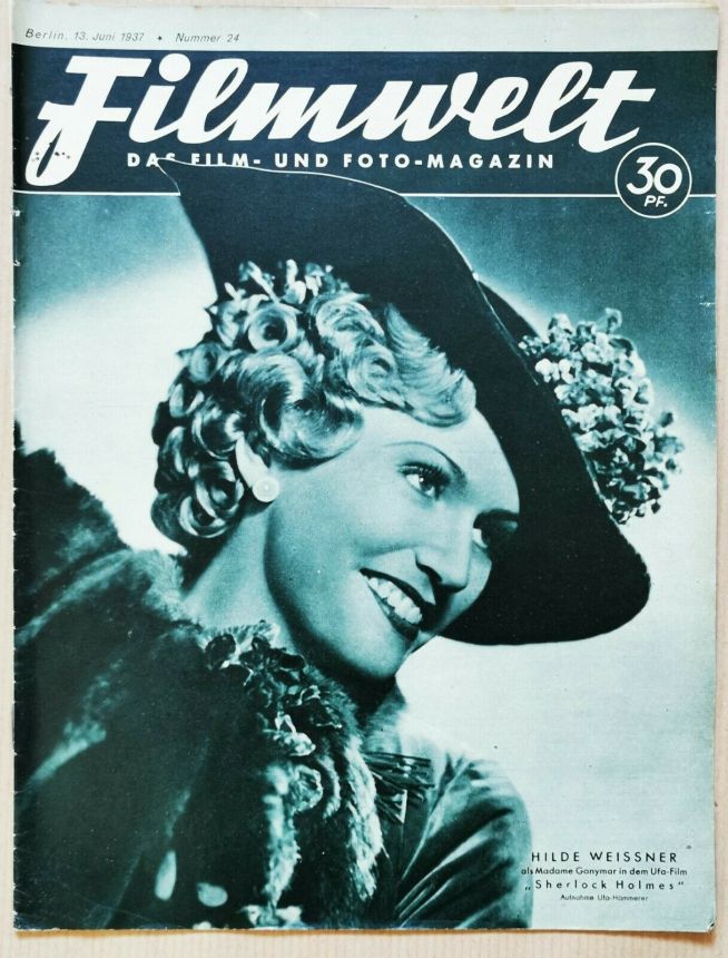 FILMWELT magazine side cover Issue 24 13 June 1937