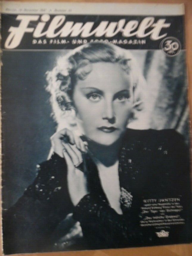 FILMWELT magazine side cover Issue 46 14 November 1937