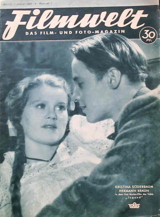 FILMWELT magazine side cover Issue 1 1 January 1938