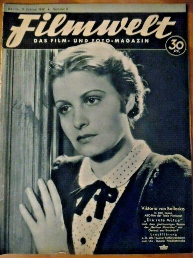 FILMWELT magazine side cover Issue 08 18 February 1938