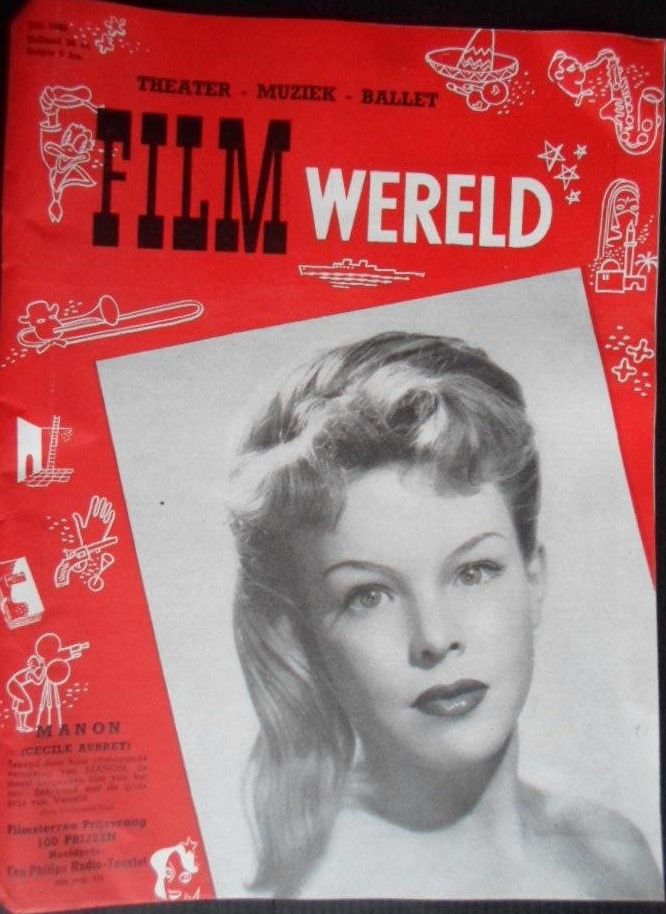 FILM WERELD magazine side cover  July 1950