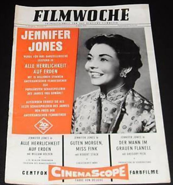 FILMWOCHE magazine side cover Issue 10  1956