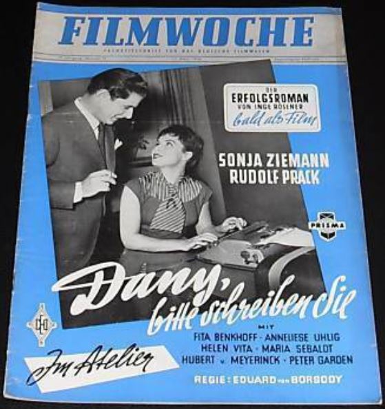 FILMWOCHE magazine side cover Issue 12  1956
