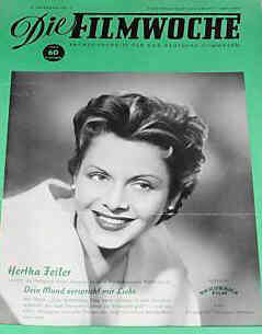 FILMWOCHE magazine side cover Issue 17  1954
