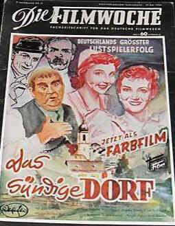FILMWOCHE magazine side cover Issue 21  1954