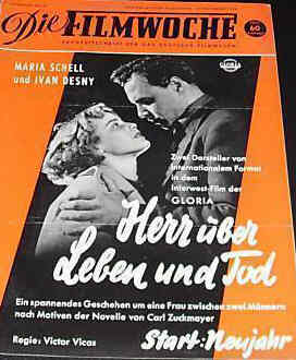 FILMWOCHE magazine side cover Issue 47  1954