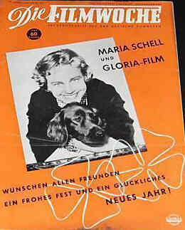 FILMWOCHE magazine side cover Issue 51-2  1954