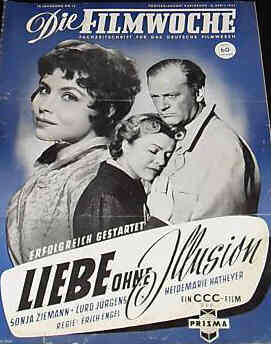 FILMWOCHE magazine side cover Issue 16  1955
