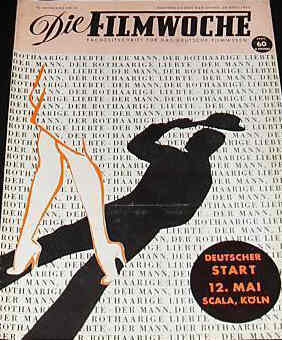 FILMWOCHE magazine side cover Issue 18  1955