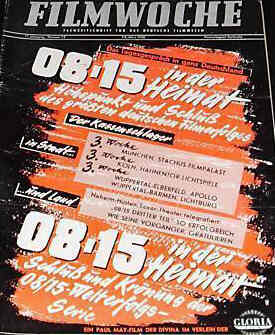 FILMWOCHE magazine side cover Issue 13  1956