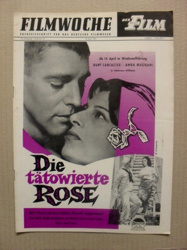 FILMWOCHE magazine side cover Issue 15  1961