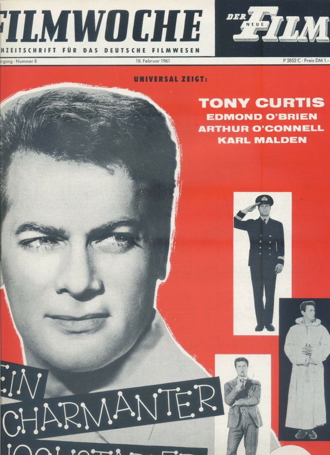 FILMWOCHE magazine side cover Issue 8 18 February 1961