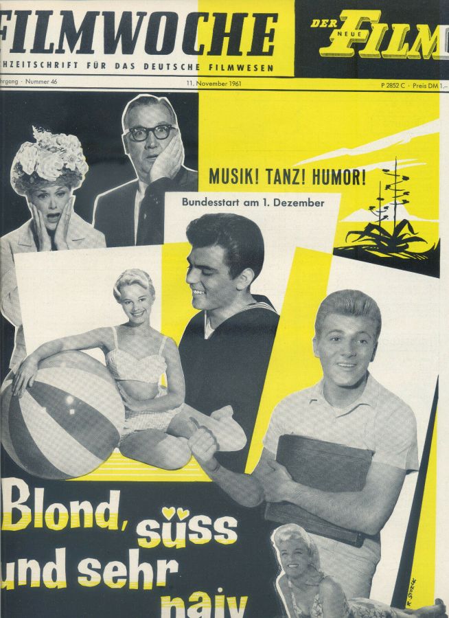FILMWOCHE magazine side cover Issue 46 11 November 1961