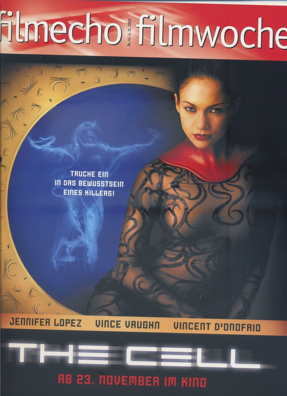 FILM-ECHO FILMWOCHE magazine side cover Issue 44 4 November 2000