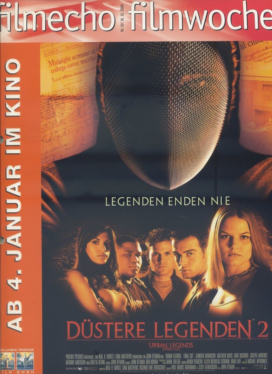 FILM-ECHO FILMWOCHE magazine side cover Issue 50 16 December 2000