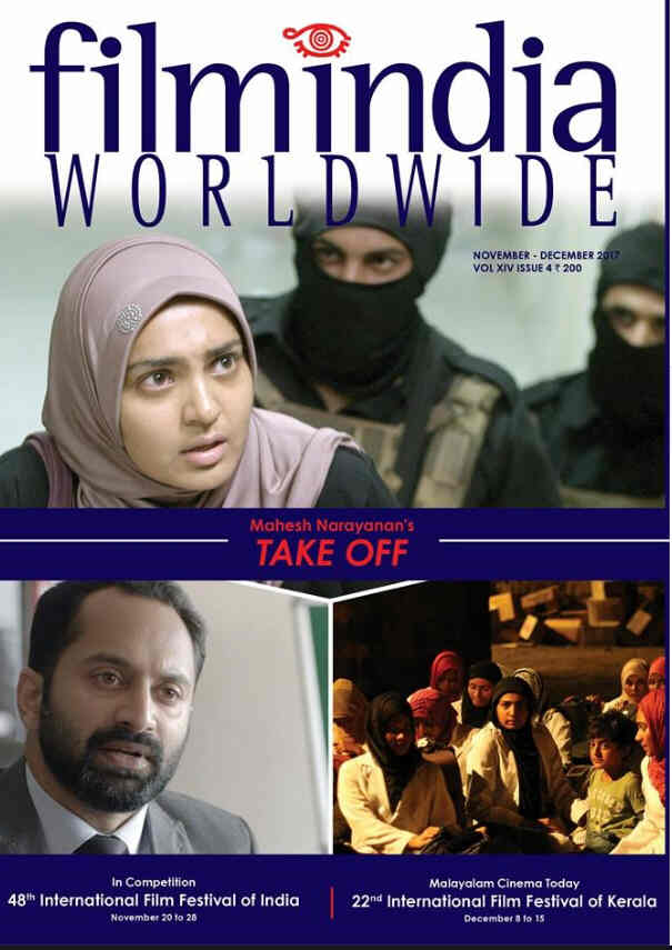 FILMINDIA WORLDWIDE magazine side cover  November/December 2017