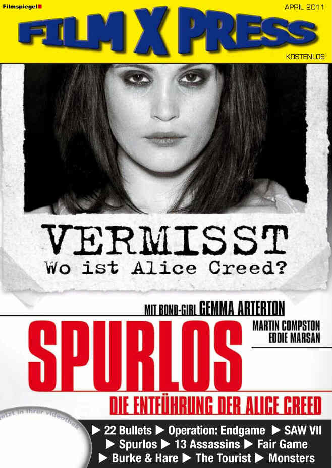 FILM X PRESS magazine side cover April 2011