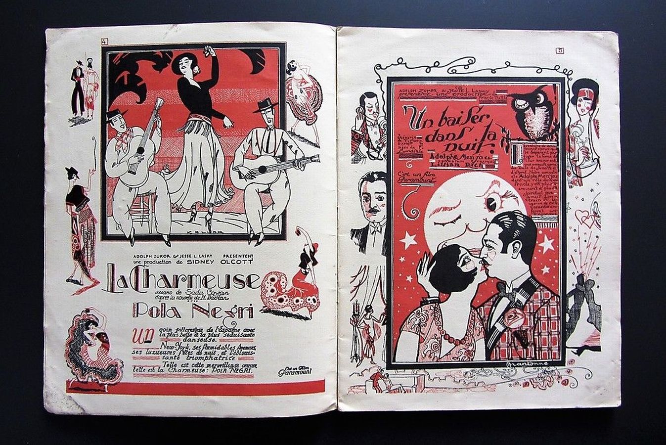 FILMS PARAMOUNT magazine side cover Issue 26   1925