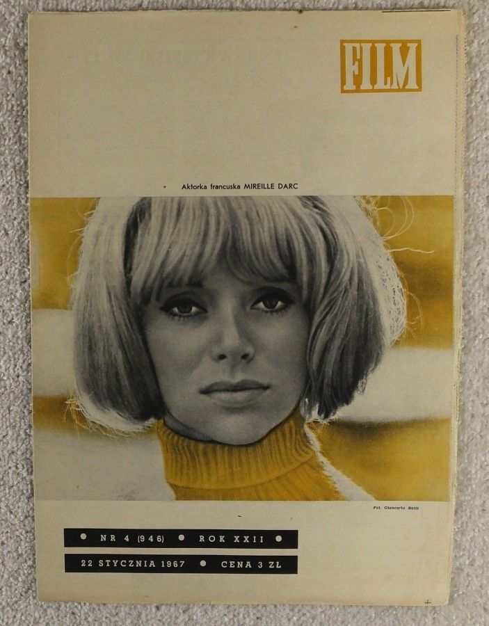 FILM (Po) magazine side cover Issue 4 22 January 1967
