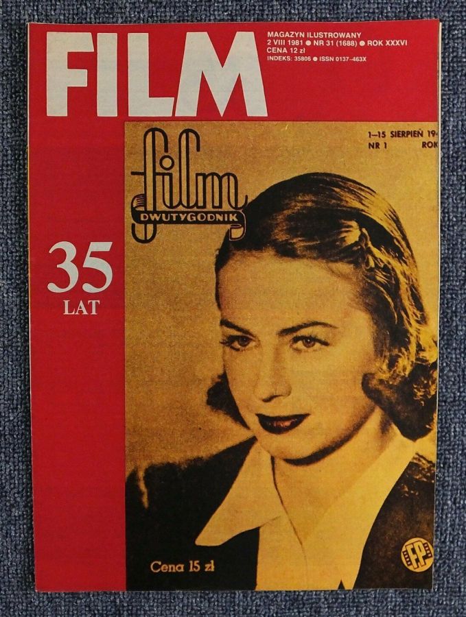 FILM (Po) magazine side cover Issue 31 2 August 1981