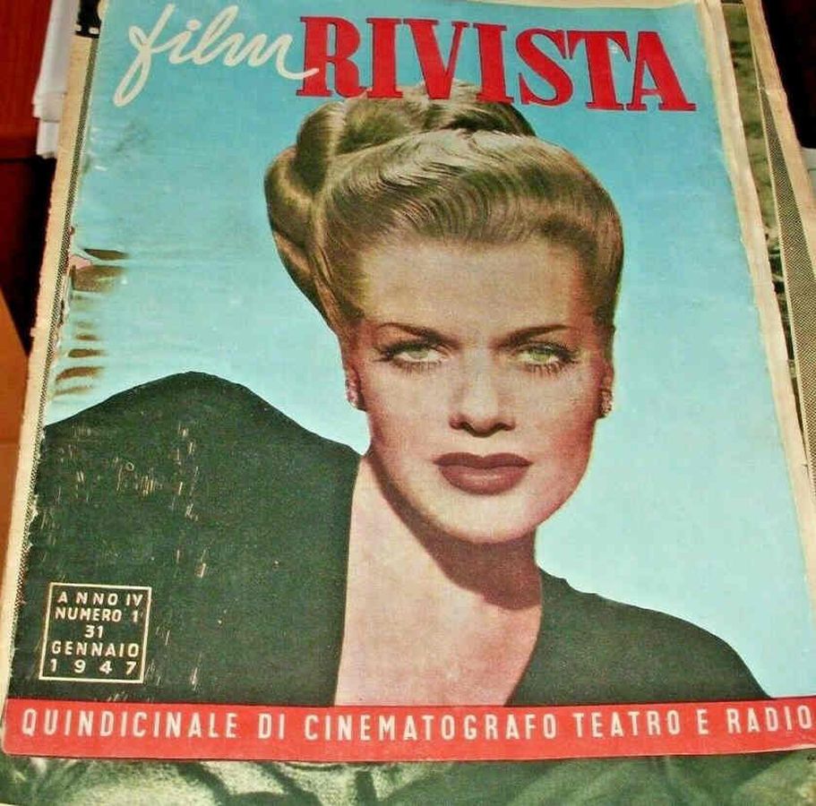 FILM RIVISTA magazine side cover Issue 1 31 January 1947