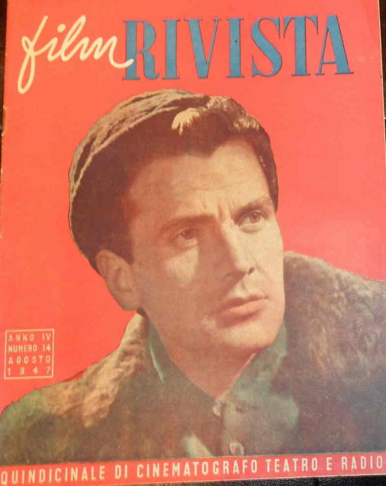FILM RIVISTA magazine side cover Issue 14 15 August 1947