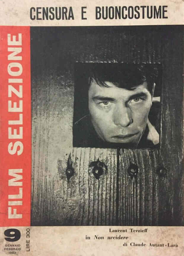 FILM SELEZIONE magazine side cover Issue 9 January/February 1962
