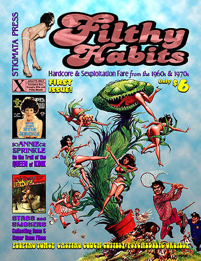 FILTHY HABITS magazine side cover Issue 1 Fall 2002