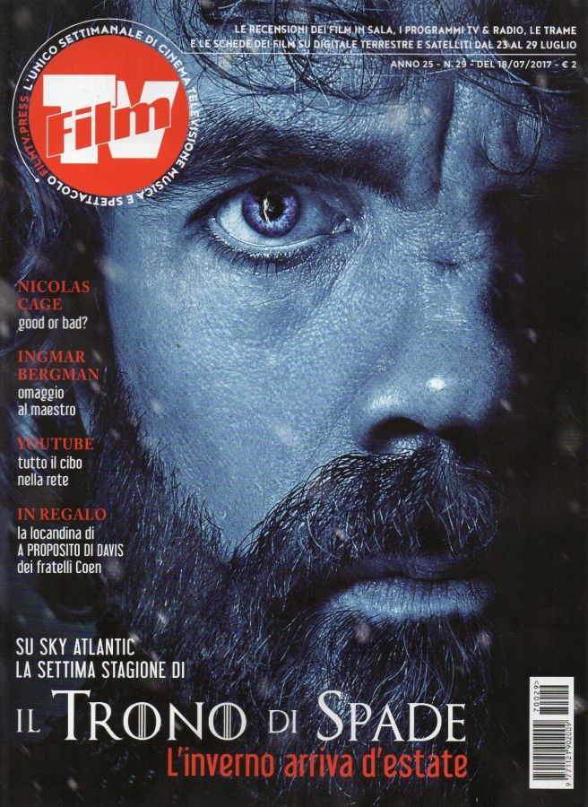 FILM TV magazine side cover Issue 29 18 July 2017