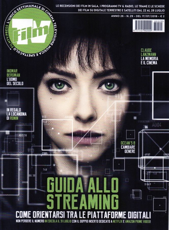 FILM TV magazine side cover Issue 29 17 July 2018