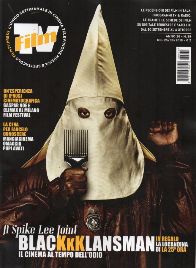 FILM TV magazine side cover Issue 39 25 September 2018