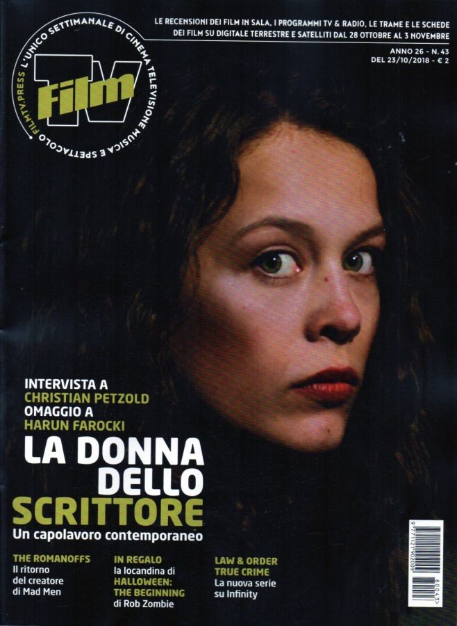 FILM TV magazine side cover Issue 43 23 October 2018