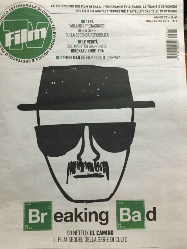 FILM TV magazine side cover Issue 41 8 October 2019