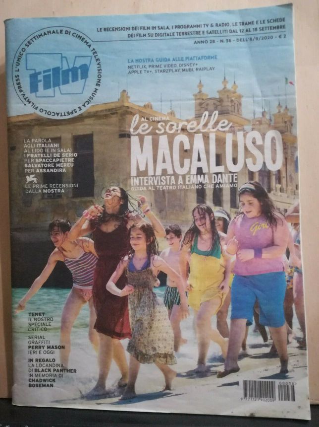 FILM TV magazine side cover Issue 36 8 September 2020