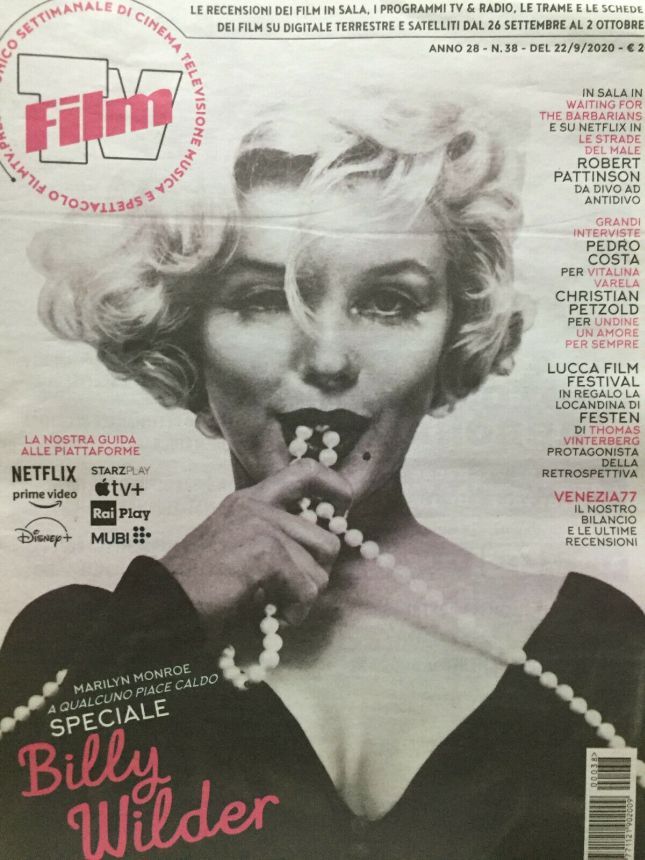 FILM TV magazine side cover Issue 38 22 September 2020