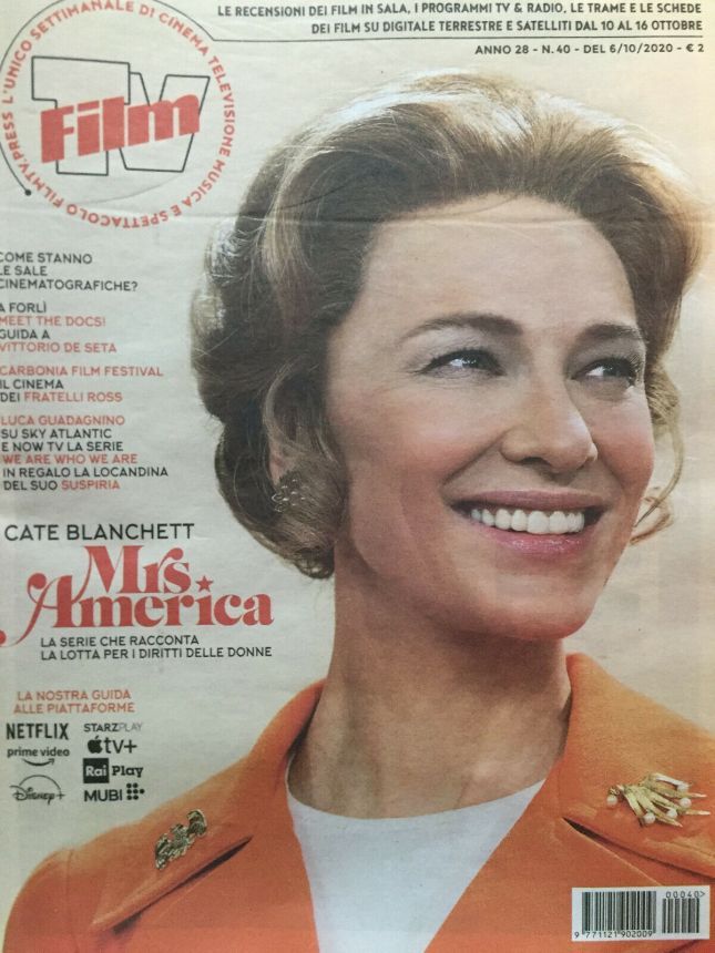 FILM TV magazine side cover Issue 40 6 October 2020
