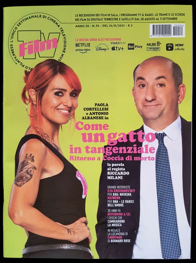 FILM TV magazine side cover Issue 34 24 August 2021