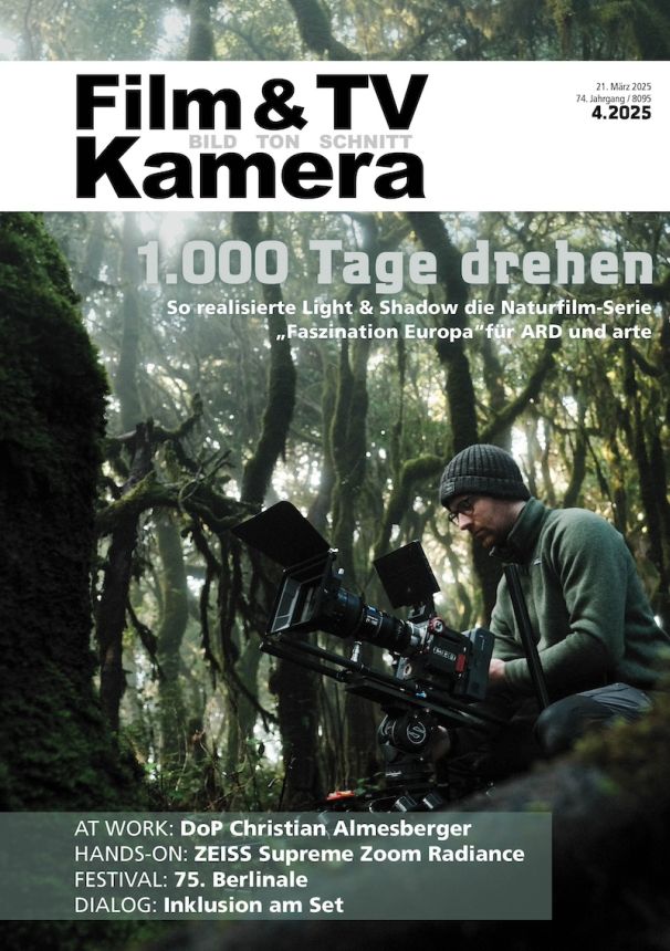 FILM TV KAMERAMANN magazine side cover  April 2025