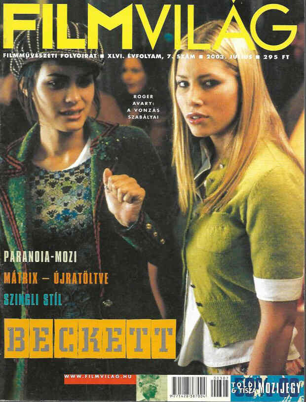 FILMVILAG magazine side cover  July 2003