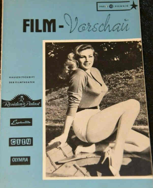 PALACE FILM VORSCHAU magazine side cover  April 1958
