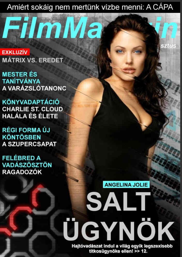 FILM MAGAZIN (Hu) magazine side cover  August 2010