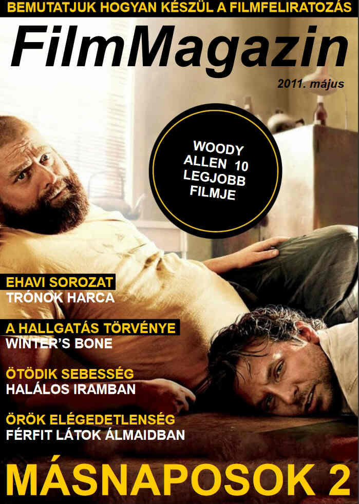 FILM MAGAZIN (Hu) magazine side cover  May 2011