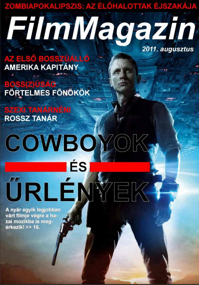 FILM MAGAZIN (Hu) magazine side cover  August 2011