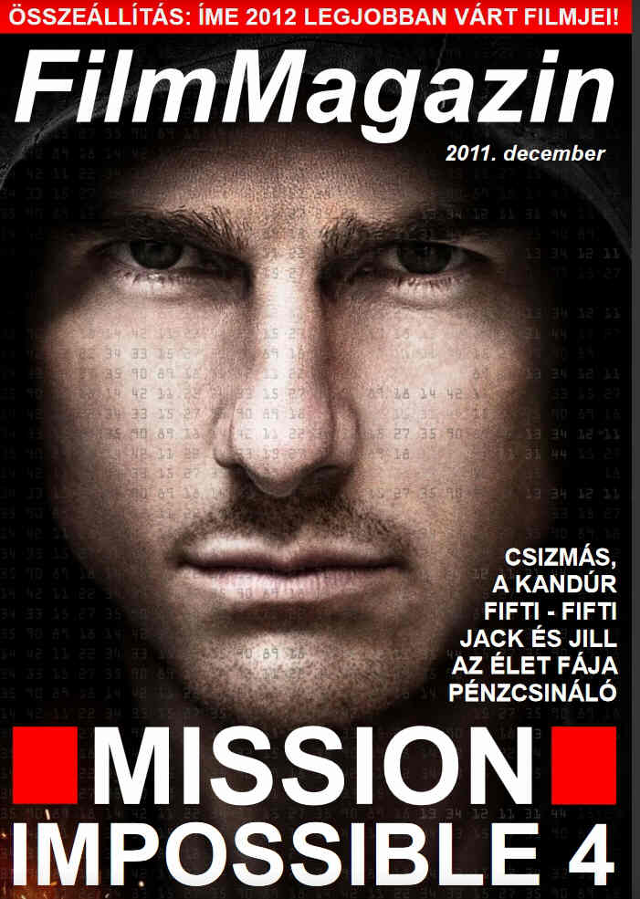 FILM MAGAZIN (Hu) magazine side cover  December 2011