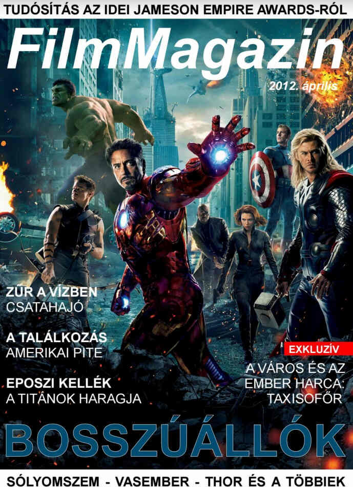 FILM MAGAZIN (Hu) magazine side cover  April 2012